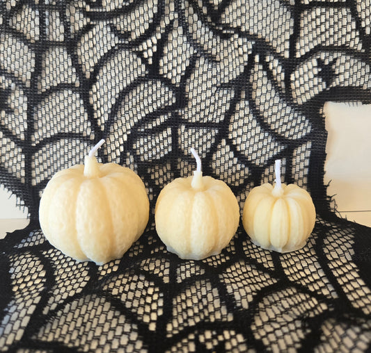 White Pumpkin Candles - Unscented