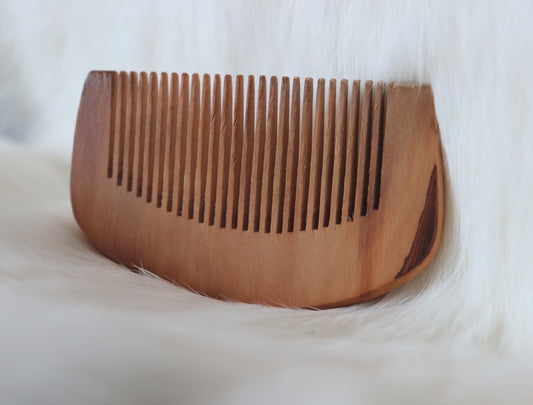 Natural Wood Beard Comb